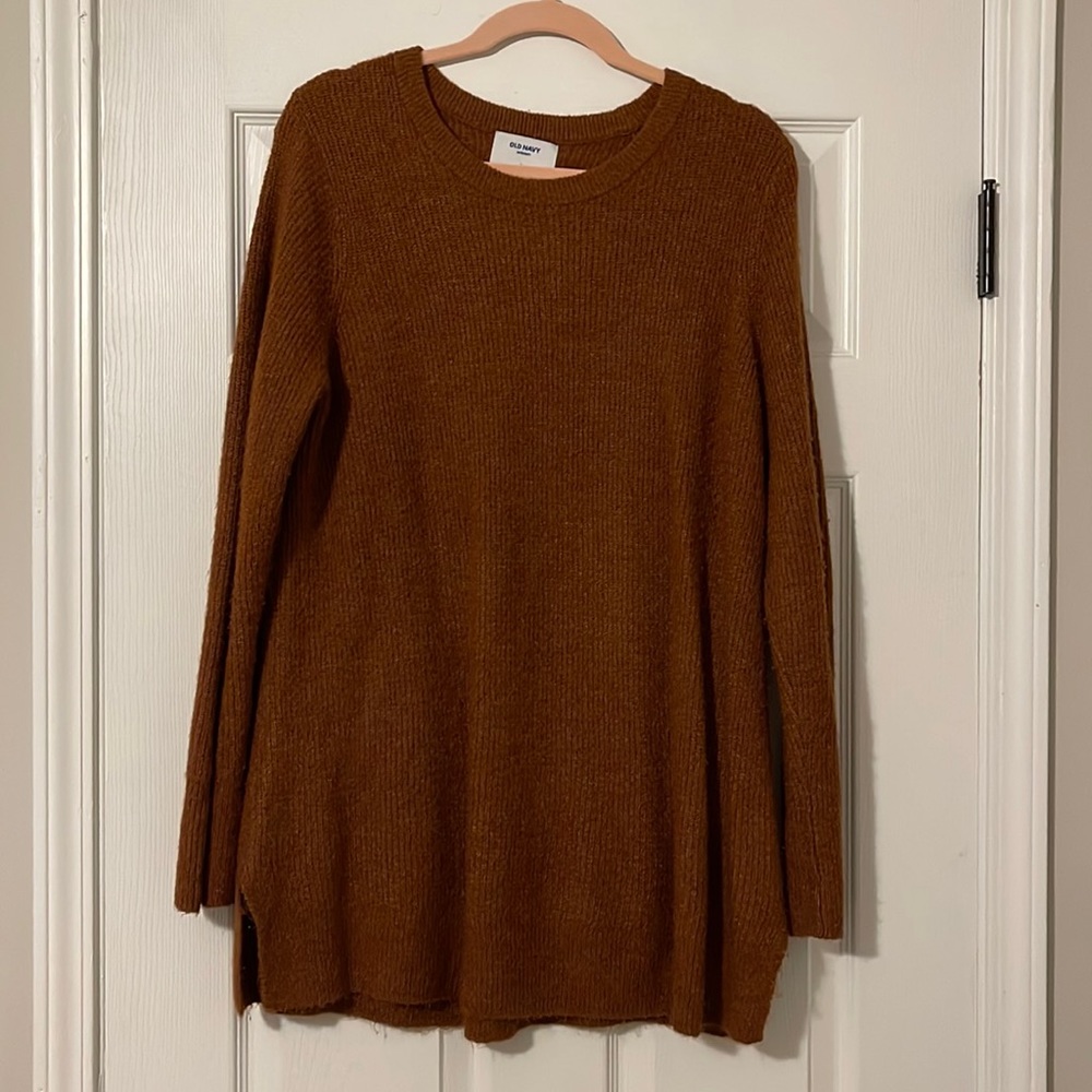 Dark Mustard Maternity Tunic Sweater